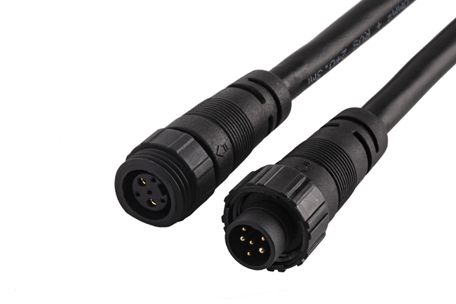 M16插针端连接器2~6芯